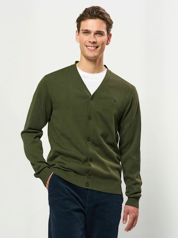 U.S. POLO ASSN. Bluza rozpinana ' UMDolovan ' w kolorze zielony: przód
