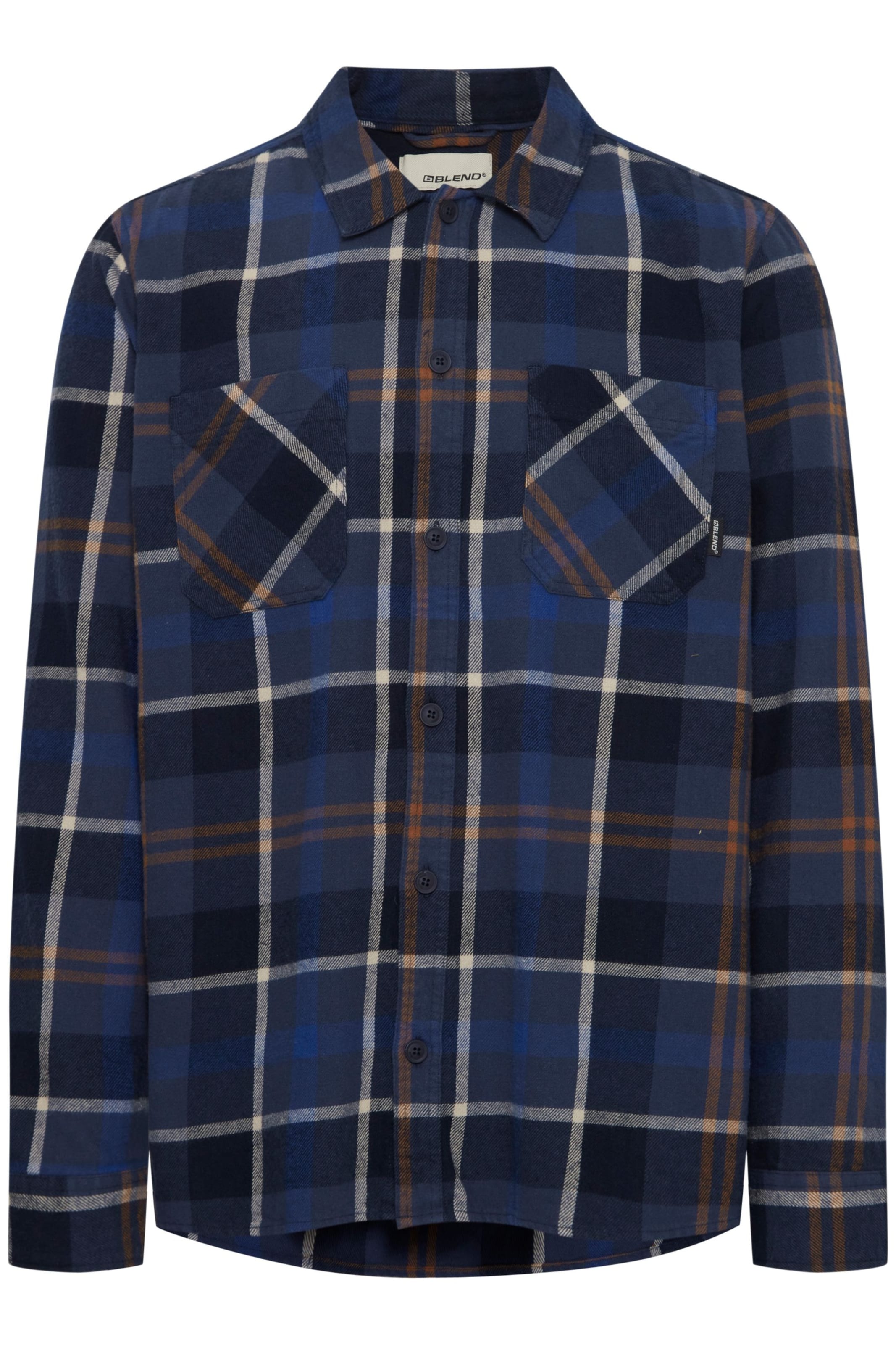 BLEND Button Up Shirt in Blue: front