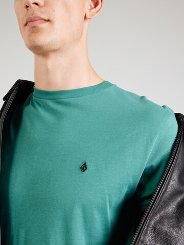 Volcom - Camisa 'Stone Blanks' em verde