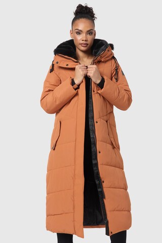 NAVAHOO Winter Coat 'Hingucker XIV' in Brown: front