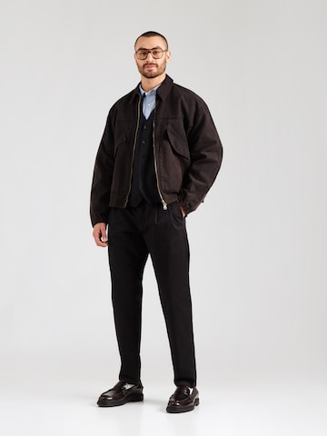 SELECTED HOMME Regular Bandplooibroek 'SLHZ190 ADAM' in Zwart