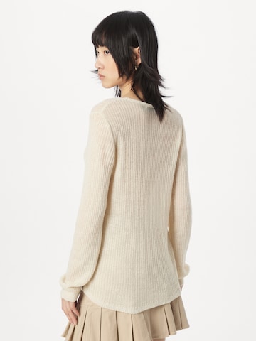 modström Sweter w kolorze beżowy