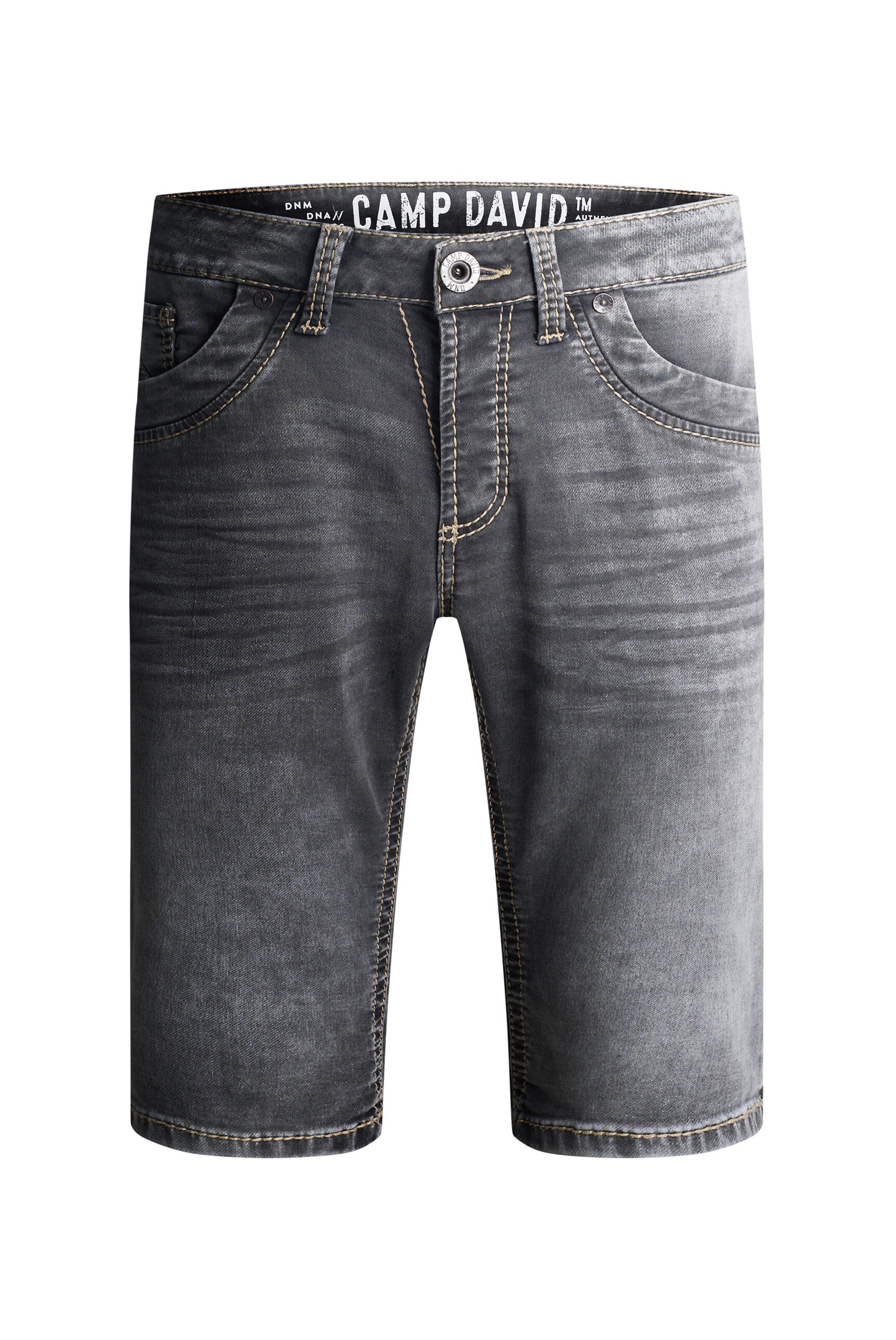 CAMP DAVID Regular Jeans in Grau: Vorderseite