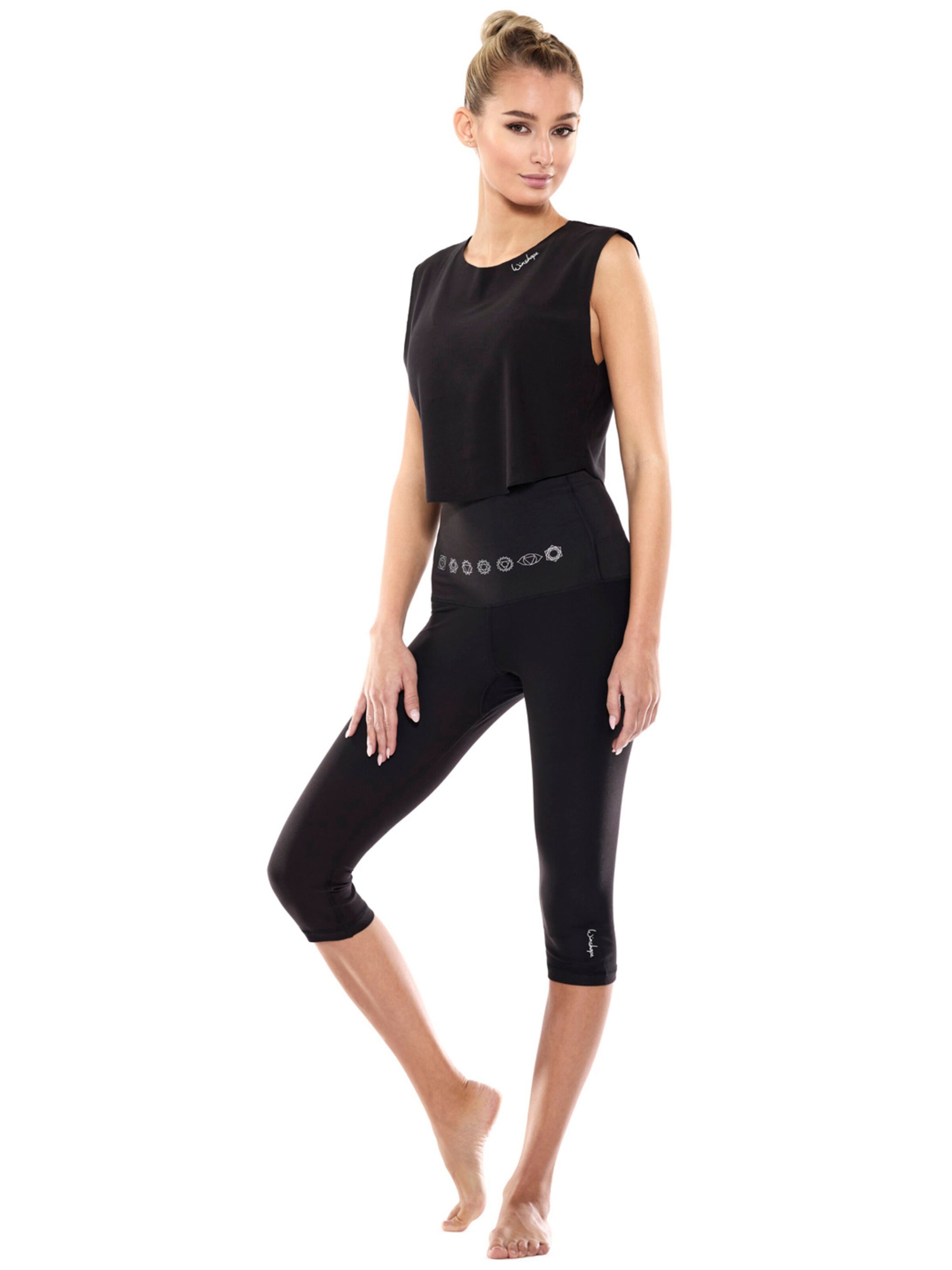 Skinny Pantalon de sport 'HWL212C' Winshape en noir