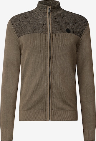 Street One MEN Strickjacke in Braun: Vorderseite