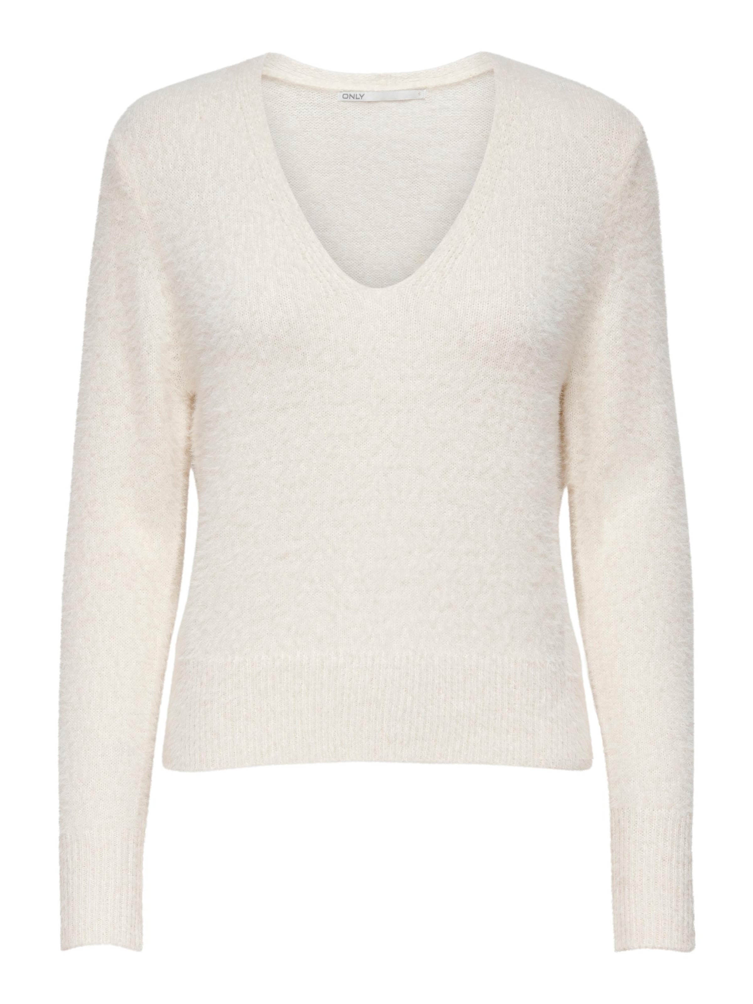 Pull-over 'Ella' ONLY en blanc : devant