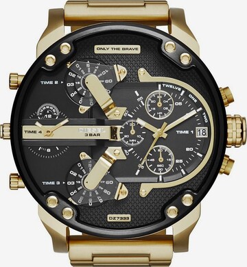 DIESEL - Reloj analógico en oro: frente