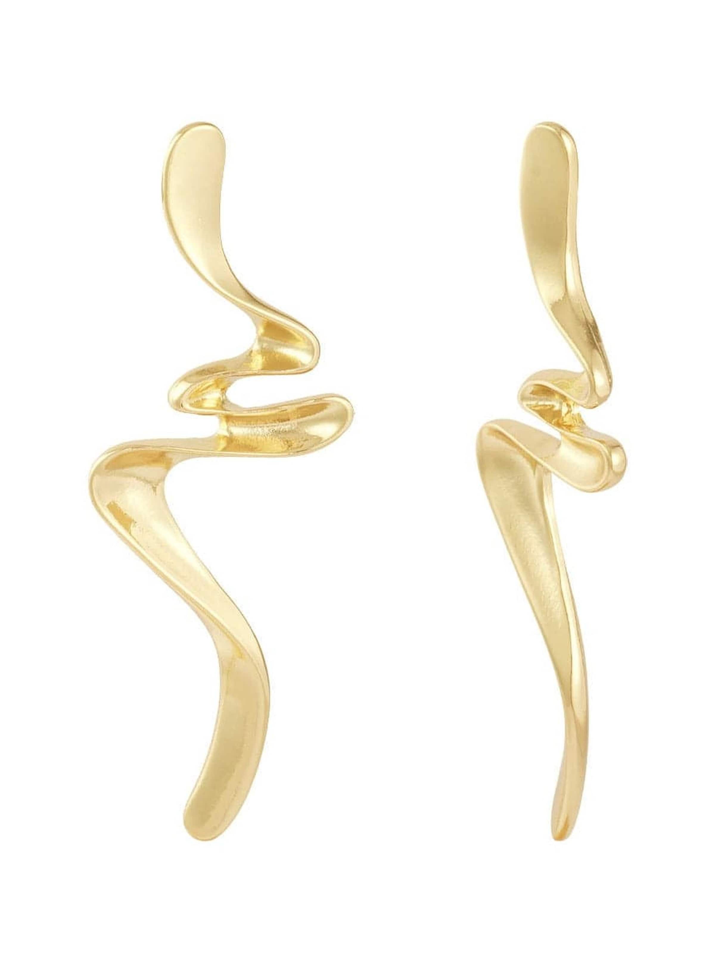 La Moda Me Earrings 'Valencia' in Gold: front