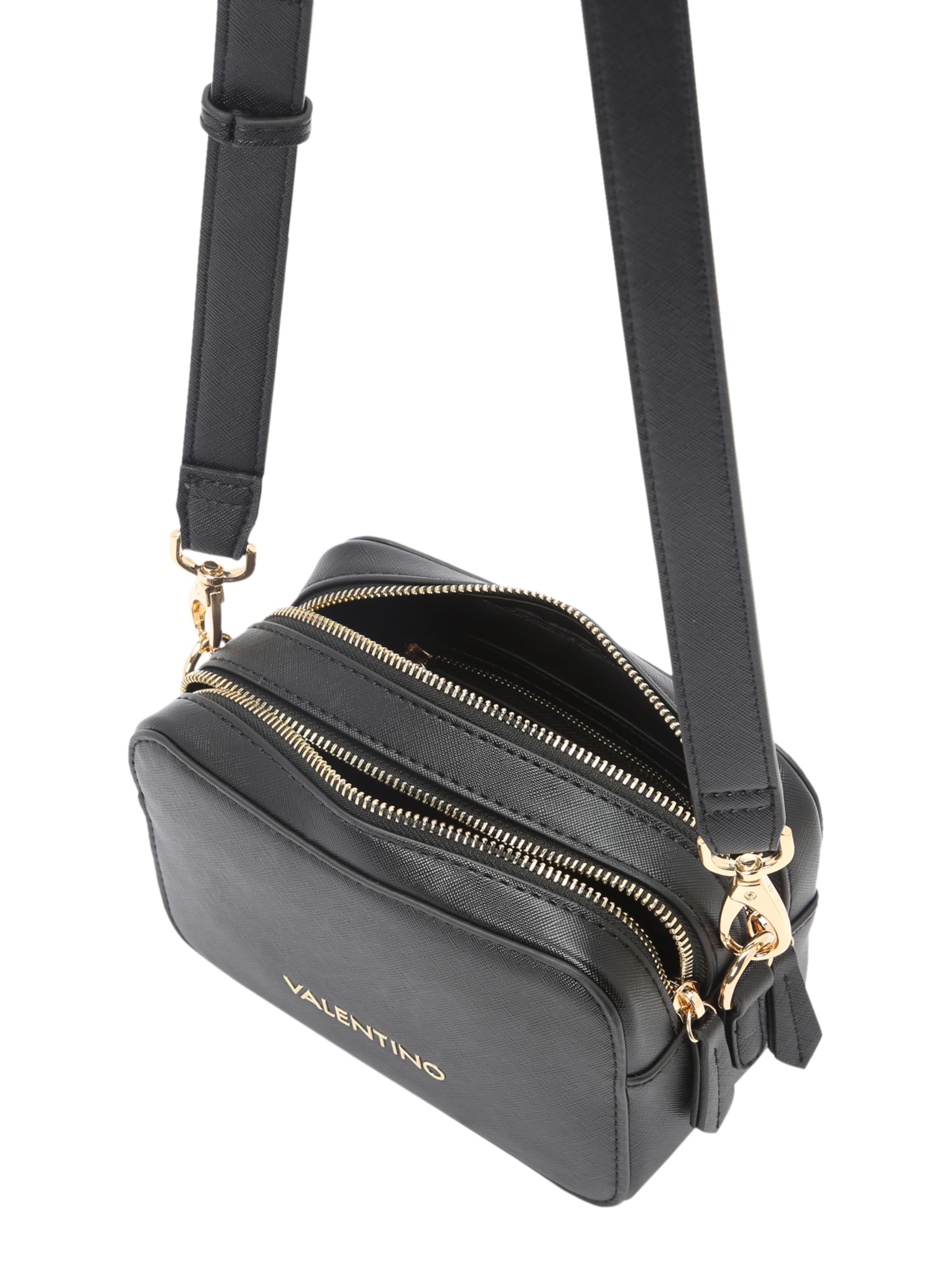 VALENTINO Axelremsväska 'Zero Re' i svart