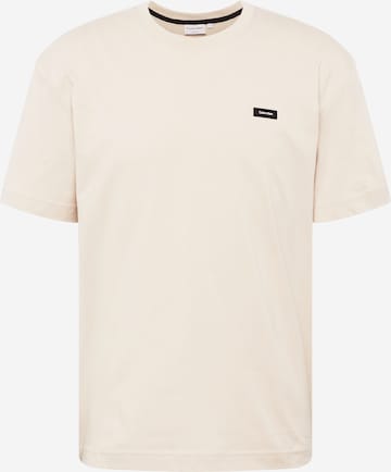 Calvin Klein Shirt in Beige: front