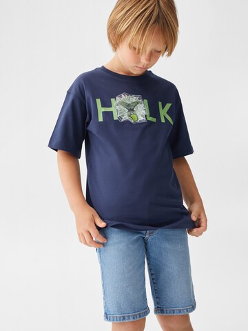 MANGO KIDS Shirts 'Aquahero' i blå: forside