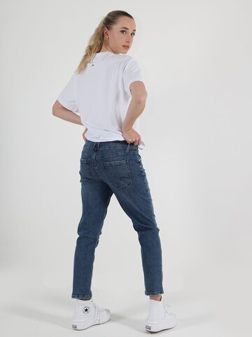 Coupe slim Jean 'Iris' Miracle of Denim en bleu