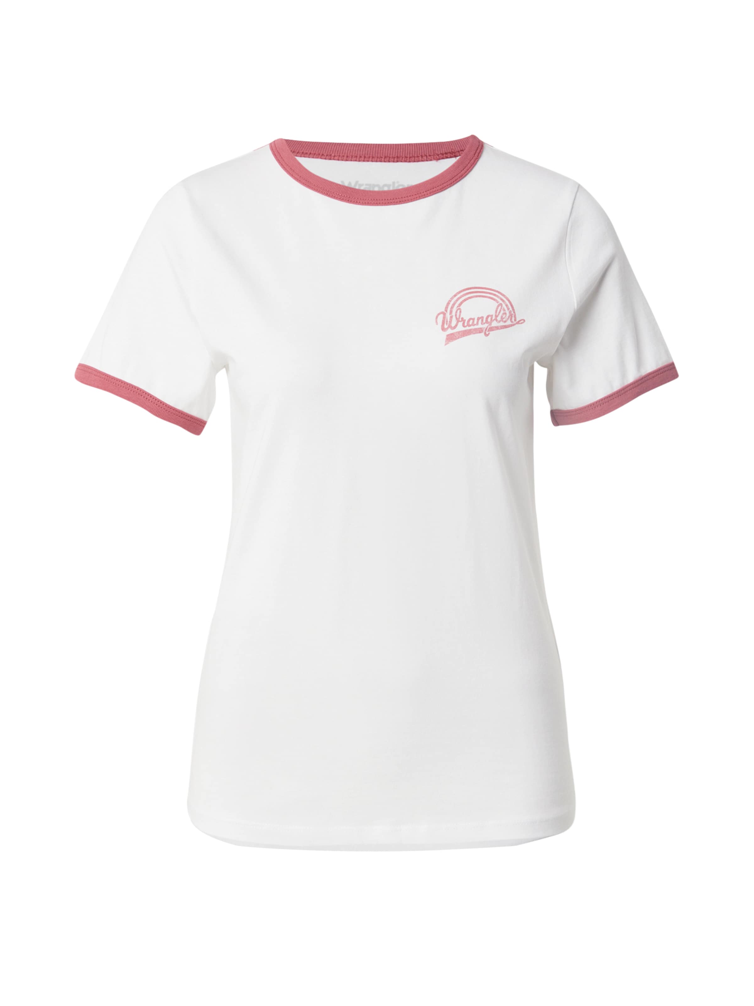 WRANGLER Shirt 'RINGER' in White: front