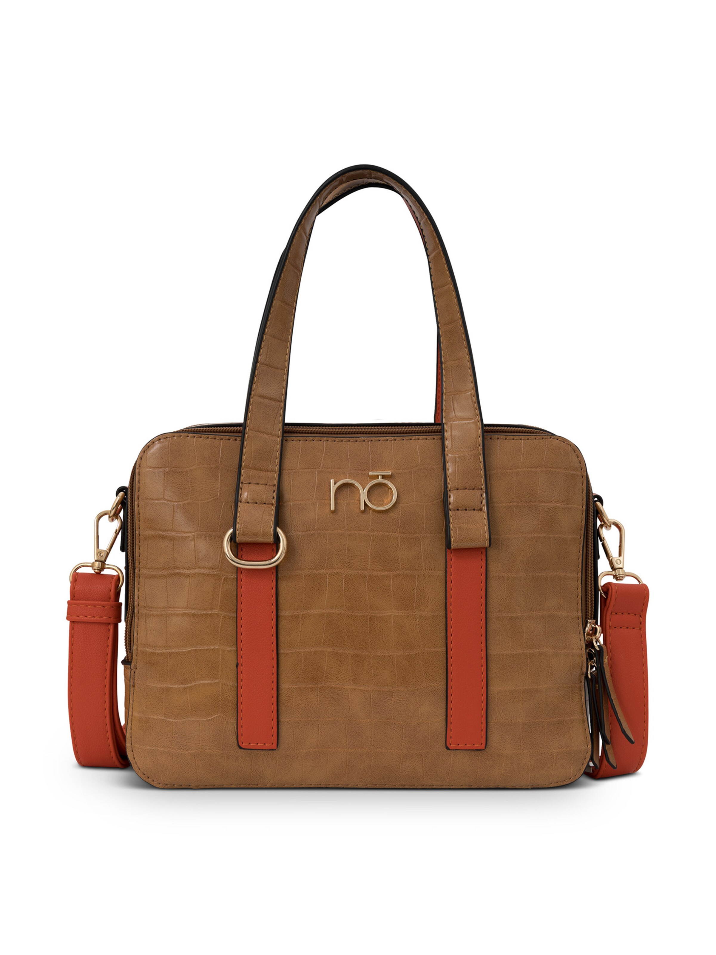 NOBO Handtasche 'Symphony' in Braun: Vorderseite