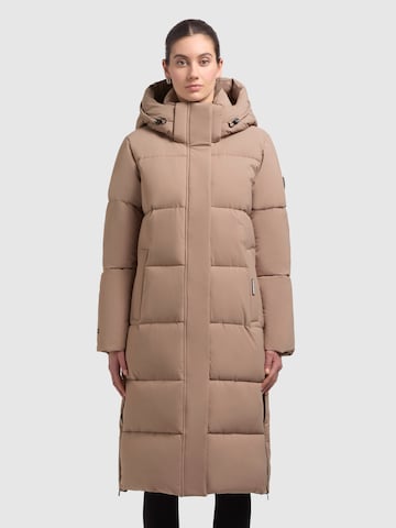 khujo Wintermantel 'Rachel2' in Beige: voorkant