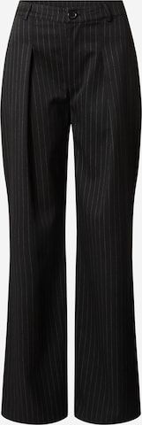 Ema Louise x ABOUT YOU Regular Pleat-Front Pants 'Liana' in Black: front