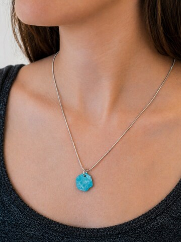 Collana 'Acetat Alice Silber' di Fräulein Wunder in blu: frontale