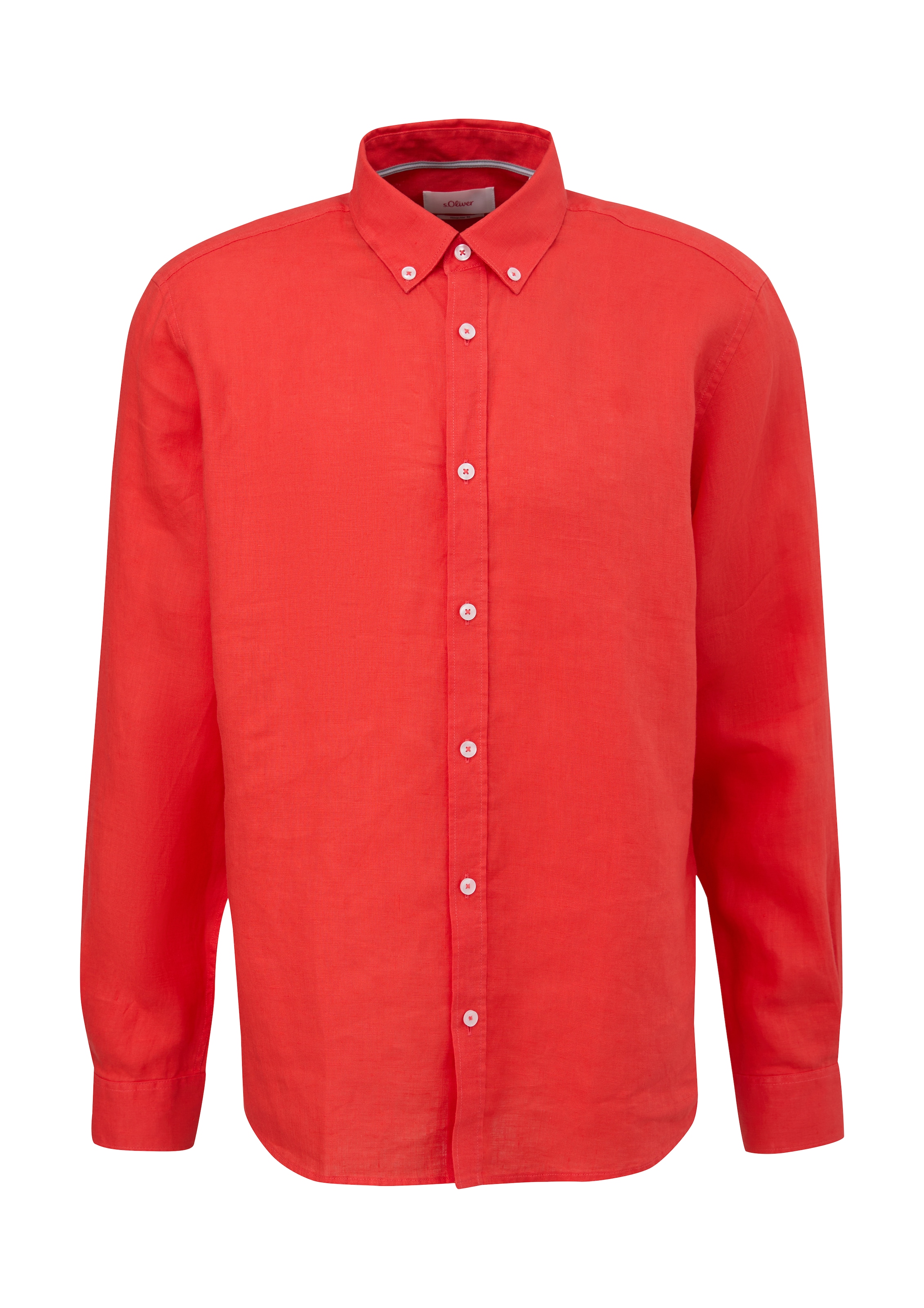 s.Oliver Regular fit Overhemd in Rood: voorkant