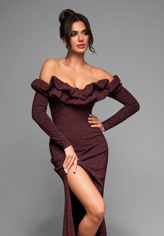 Ombre Avondjurk in Rood