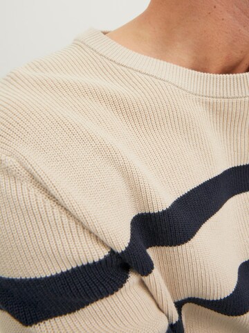 JACK & JONES Sweter 'MAISON' w kolorze beżowy