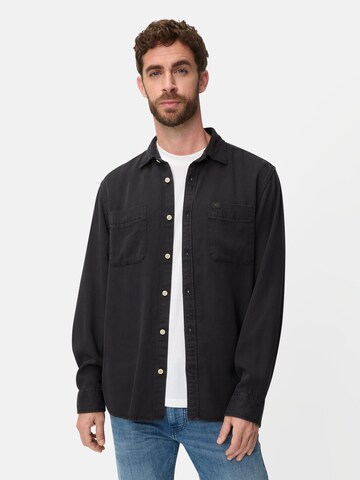 CAMEL ACTIVE Regular fit Button Up Shirt in Black: front