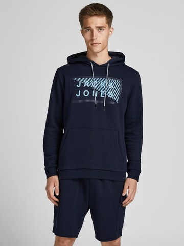 Sweat-shirt 'Shawn' JACK & JONES en bleu : devant