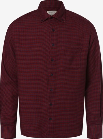 ETERNA Comfort fit Button Up Shirt in Red: front