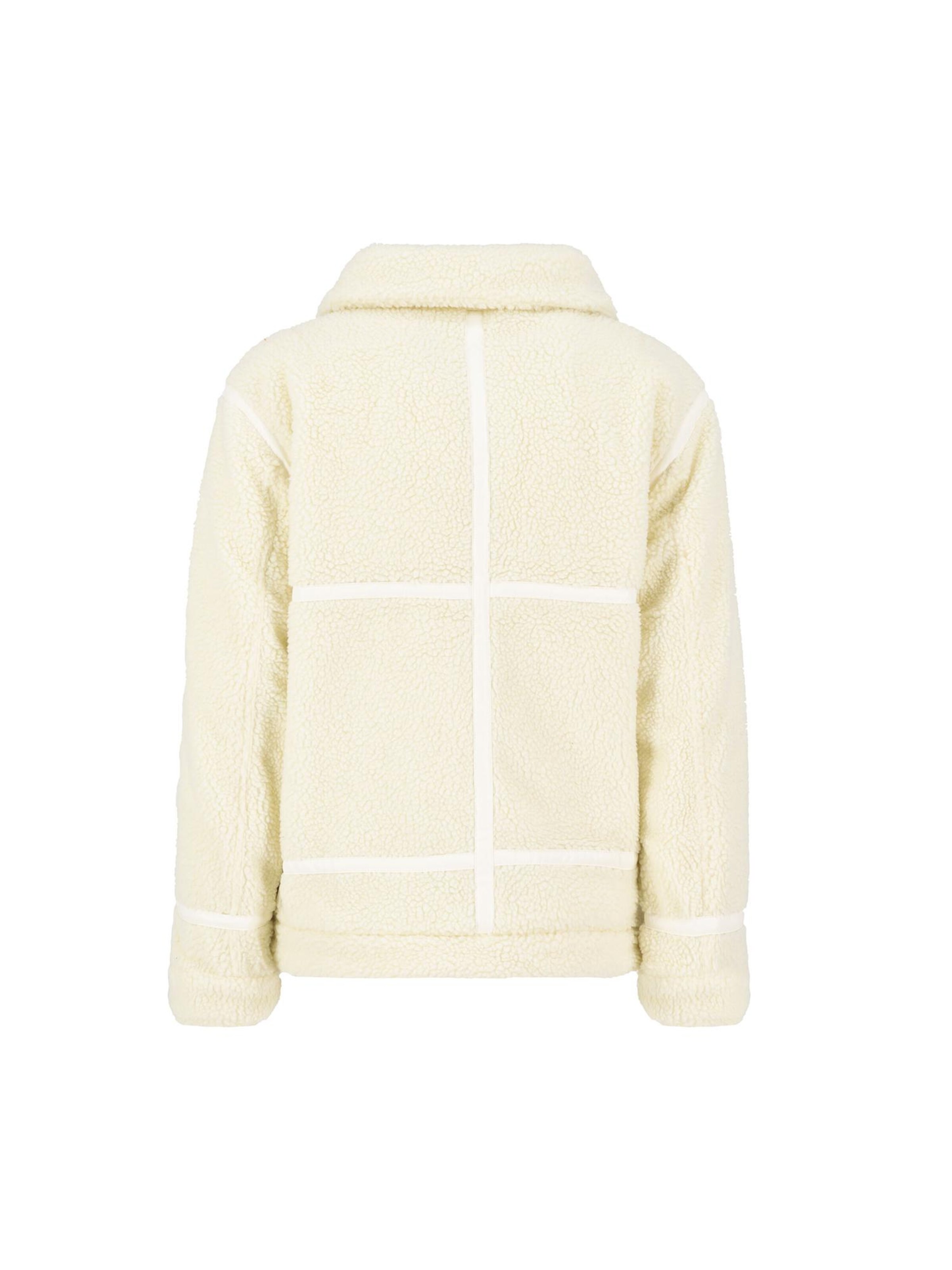 ALPHA INDUSTRIES Between-Season Jacket 'B3 Teddy' in White