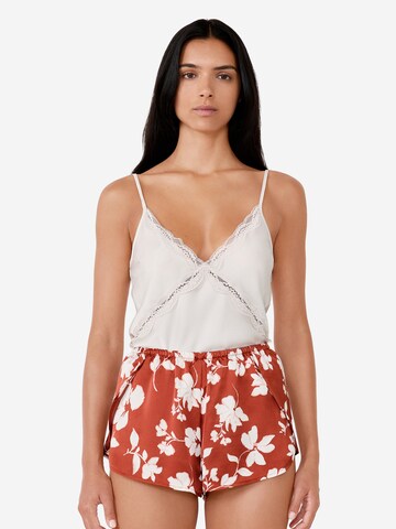 ETAM Pyjamashorts in Braun: Vorderseite