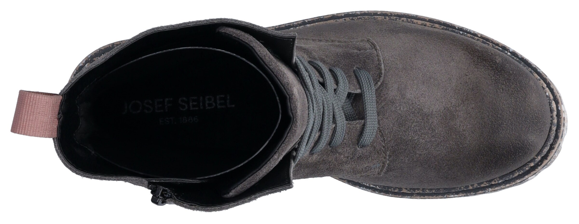 JOSEF SEIBEL Lace-up bootie 'Marta' in Grey