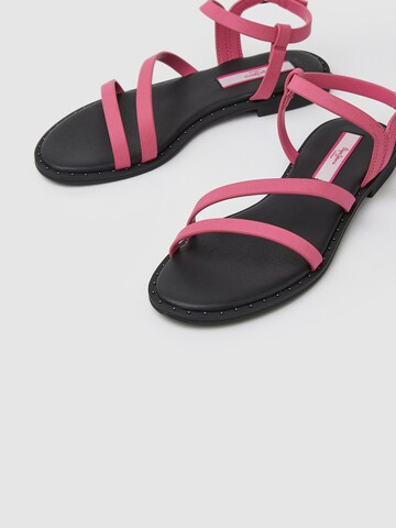 Pepe Jeans Strap Sandals 'HAYES JUICE' in Pink