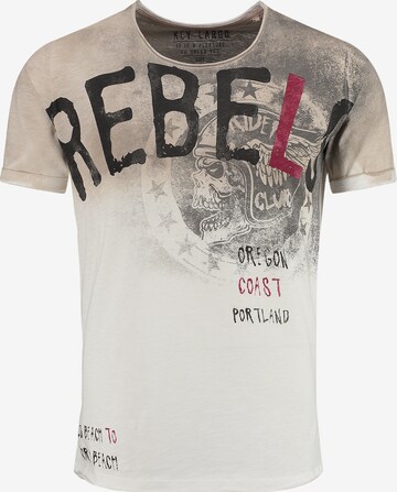 T-Shirt 'MT PORTLAND' Key Largo en beige : devant