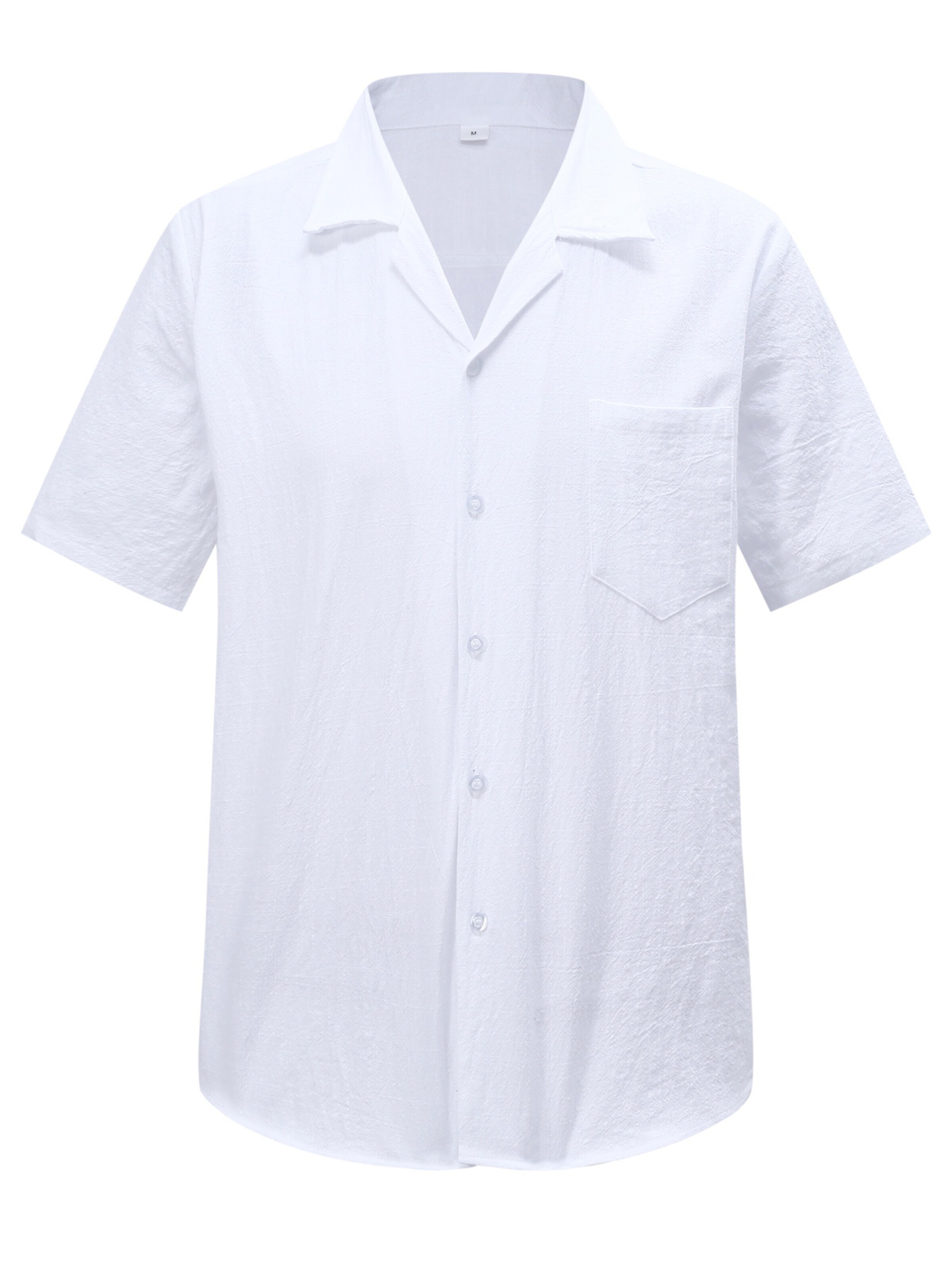 ALLTHEMEN Button Up Shirt 'Flut' in White: front