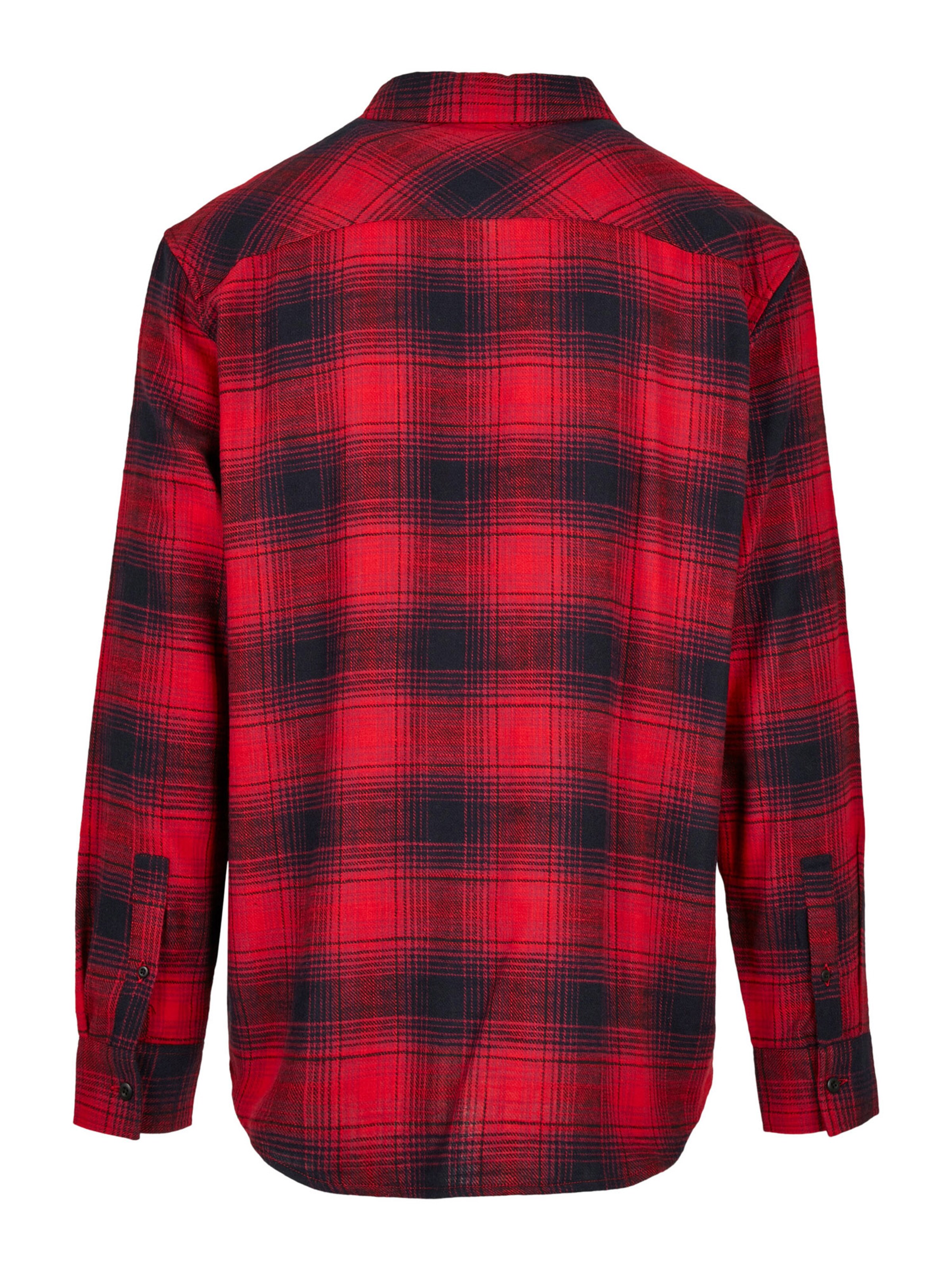 Urban Classics Regular fit Button Up Shirt in Red