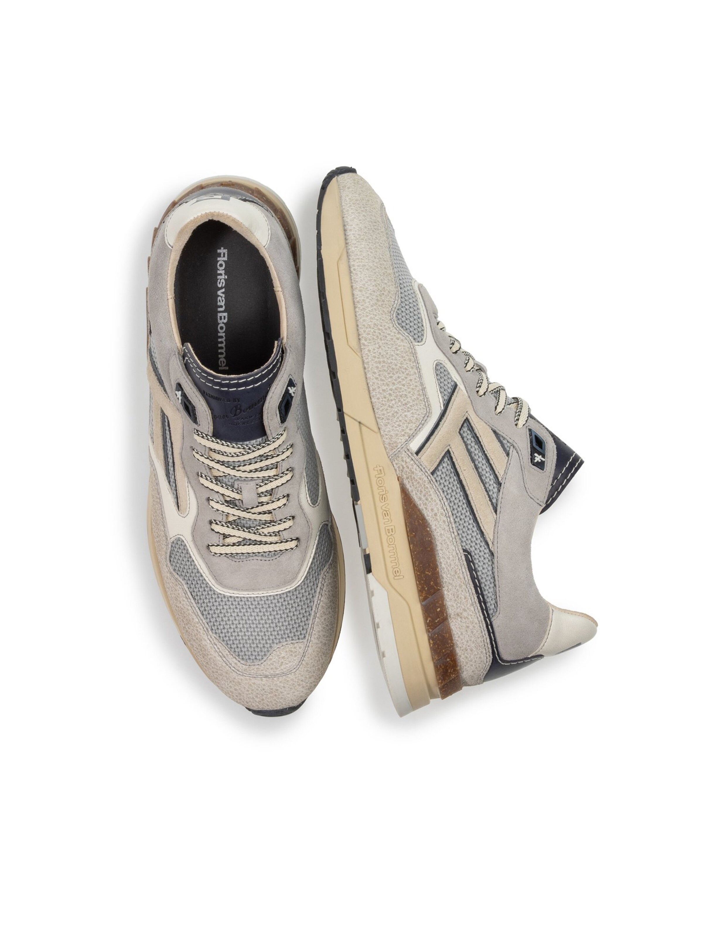 Sneaker bassa 'DE RUNNER 07' di Floris van Bommel in grigio