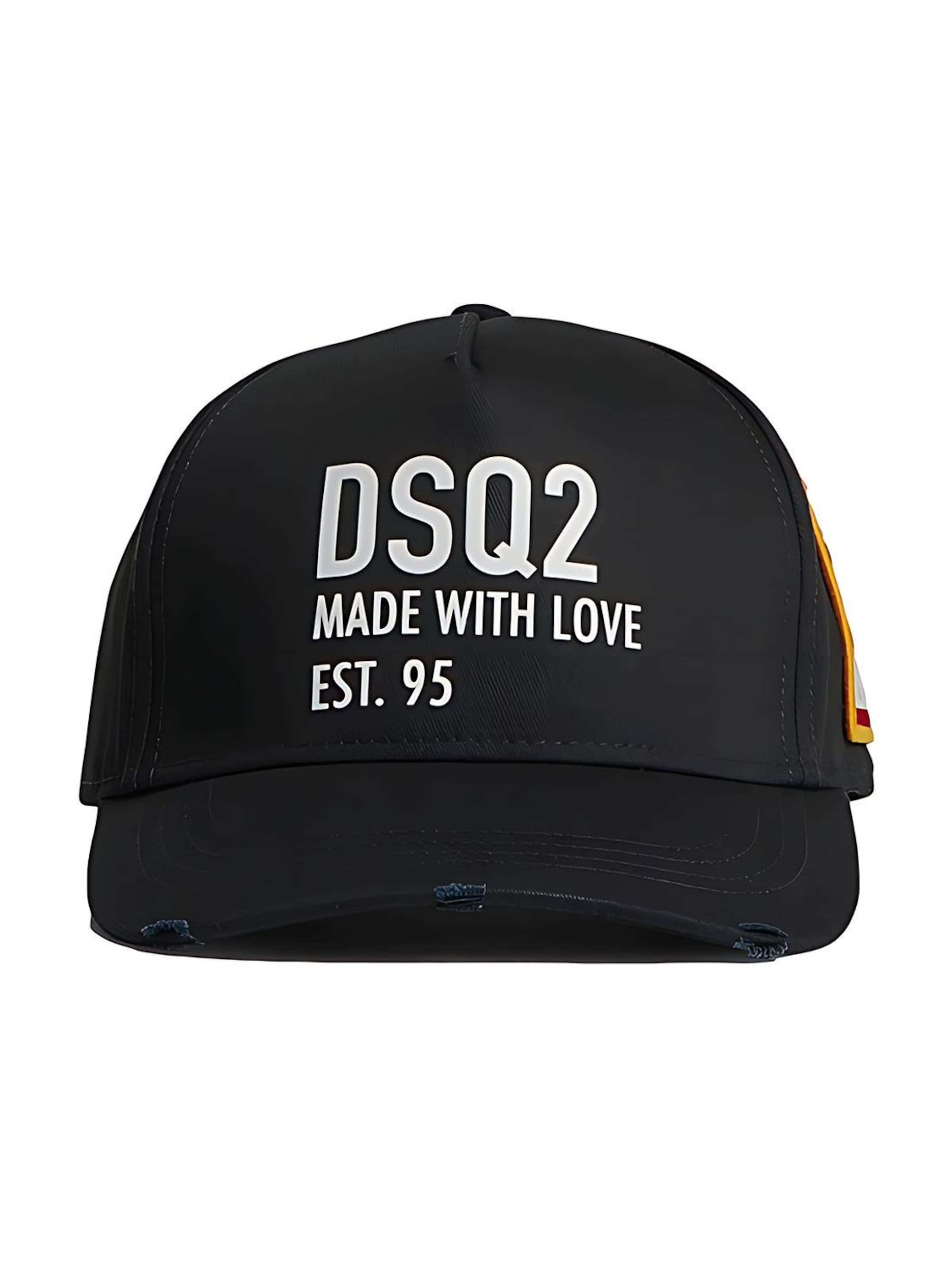 DSQUARED2 Cap 'Dsquared2 Made With Love'‌‌‌‌‌‌‌ in Schwarz: Vorderseite