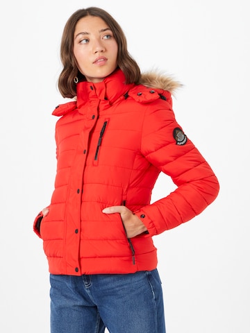 Superdry Zimska jakna 'Fuji' | rdeča barva: sprednja stran