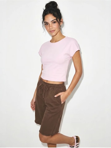 Wide leg Pantaloni 'Shorts' di Bianco Lucci in marrone