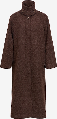 Manteau mi-saison OBJECT en marron : devant