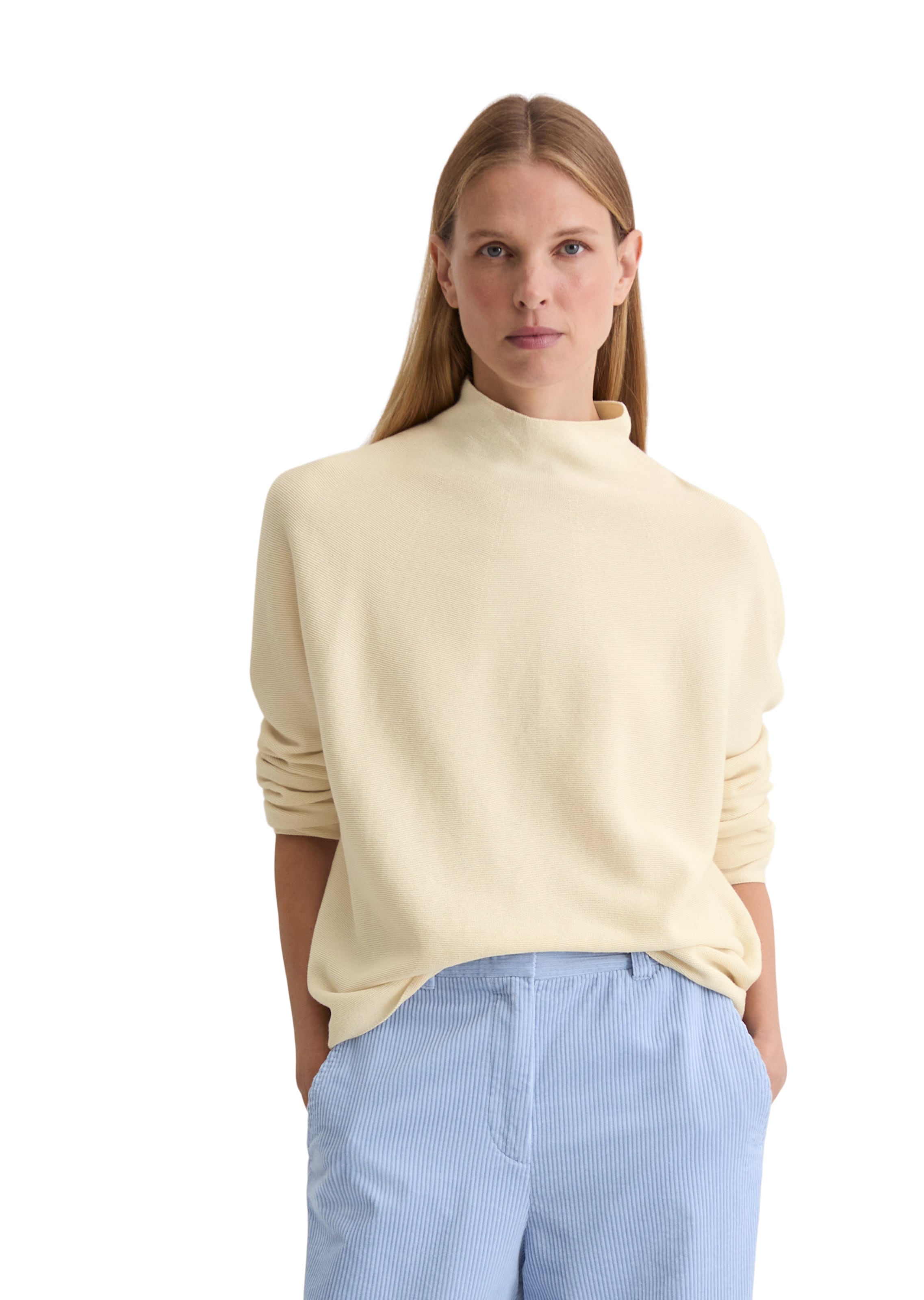 Pull-over Marc O'Polo en beige : devant