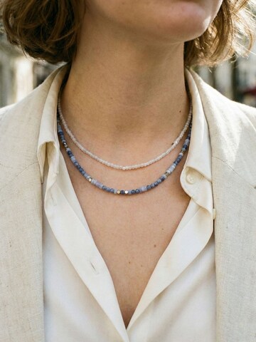 Nemomatheo Necklace 'Twilight Whisper – Filigrane Steinperlenkette' in Gold