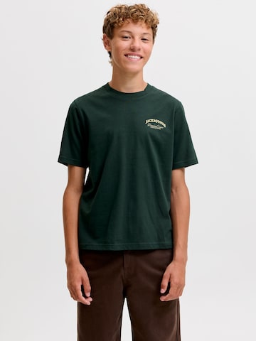 Maglietta 'JJEBRANDES' di Jack & Jones Junior in verde: frontale