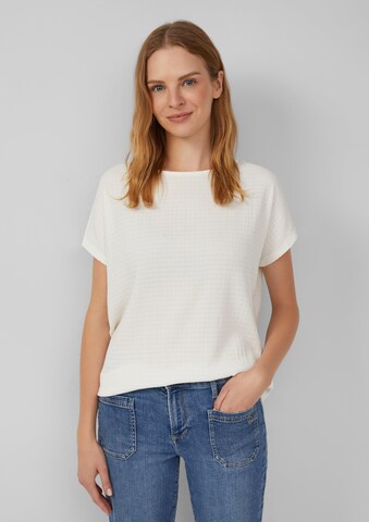 T-shirt s.Oliver en blanc : devant