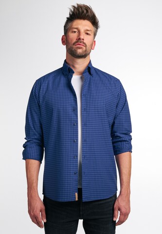 ETERNA Regular fit Button Up Shirt in Blue: front