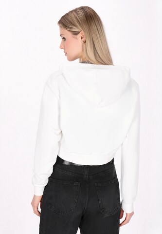 myMo ROCKS Sweat jacket 'Comfy' in White