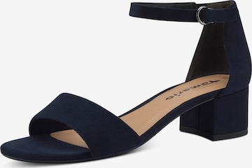 TAMARIS Strap Sandals 'Woms' in Blue: front