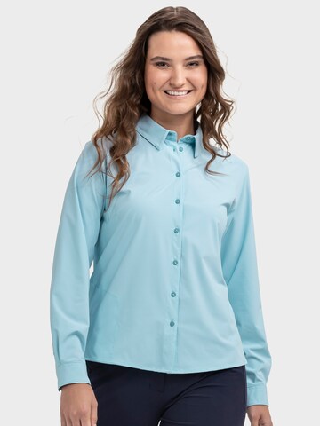 Chemisier fonctionnel 'Dunajec' Schöffel en bleu : devant