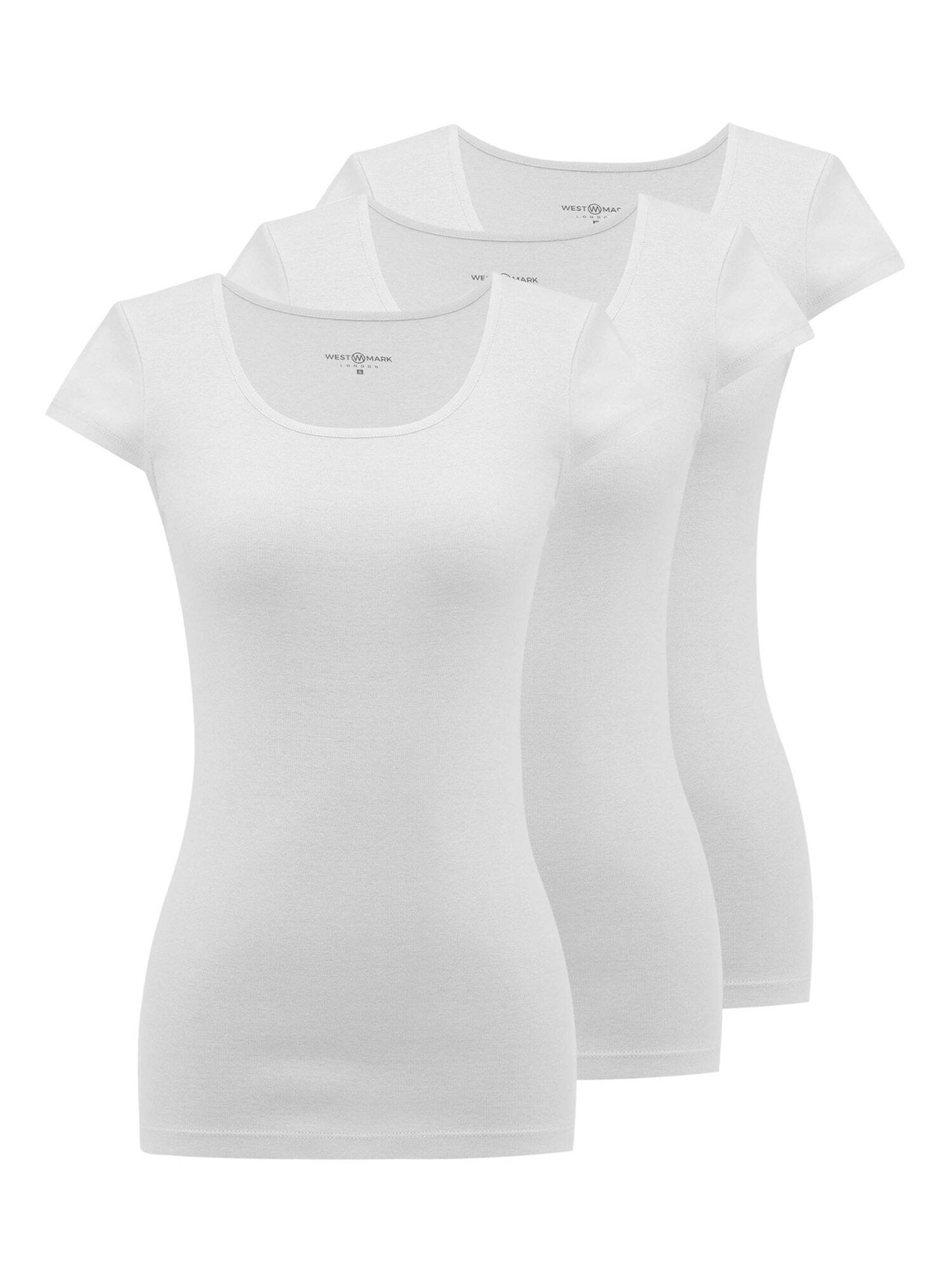 Maglietta intima 'EVA' di WESTMARK LONDON in bianco: frontale