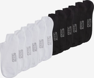 CAMEL ACTIVE Sneakersocken im 6er-Pack in mischfarben / schwarz / weiß, Produktansicht