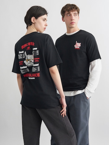 new balance Tričko – černá: přední strana